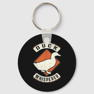 Duck Whisperer Vintage Clic Retro Animal Love Keychain