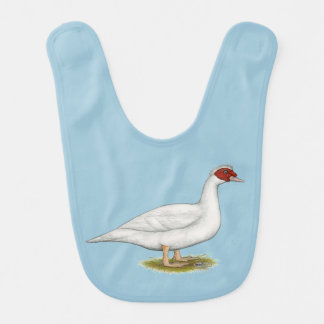 Duck White Muscovy Baby Bib