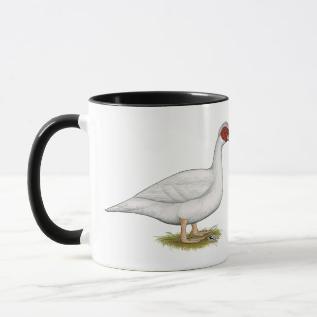 Duck White Muscovy Mug (Left)
