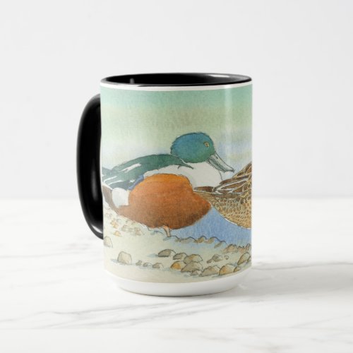 Duck Wildlife Nature Bird Art Birthday Coffee Mug