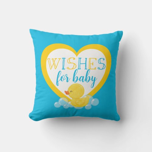 Duck Wishes for Baby Autograph Pillow For Signing