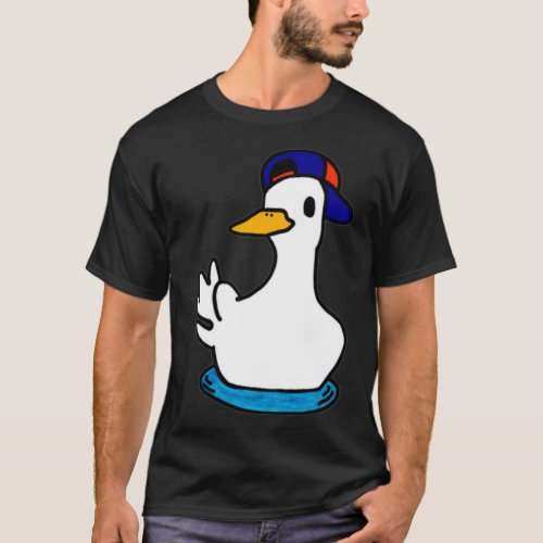 Duck with Backwards Hat T_Shirt
