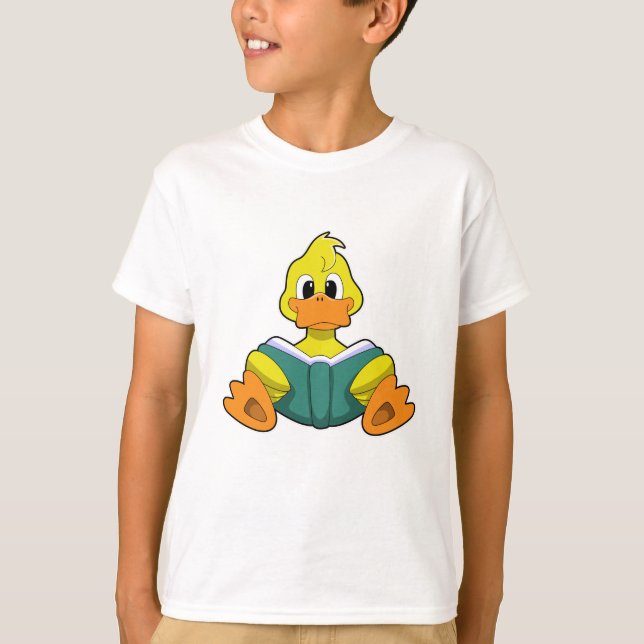 Duck with Book T-Shirt (Front)