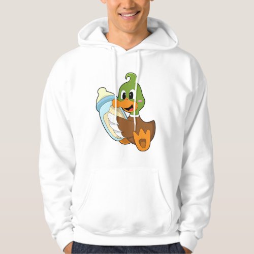 Duck with Bottle of Milk Hoodie