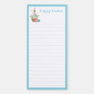 Duck with Bunny Ears Easter Magnetic Notepad