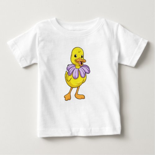 Duck with Daisy Baby T_Shirt