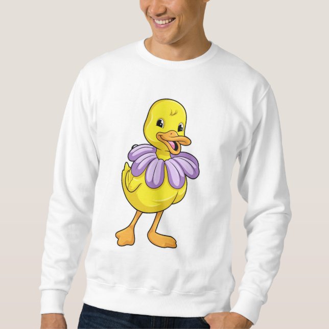 Duck with Daisy Sweatshirt (Front)