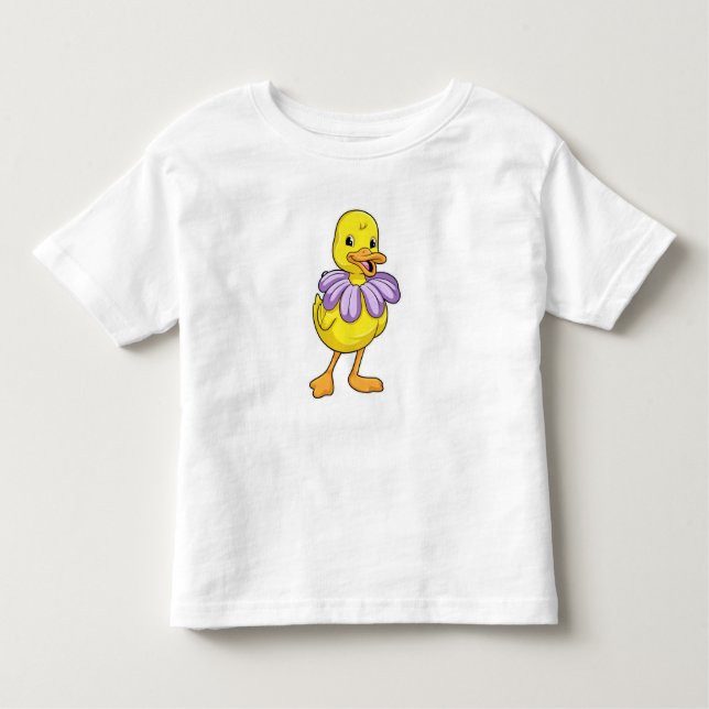 Duck with Daisy Toddler T-shirt (Front)