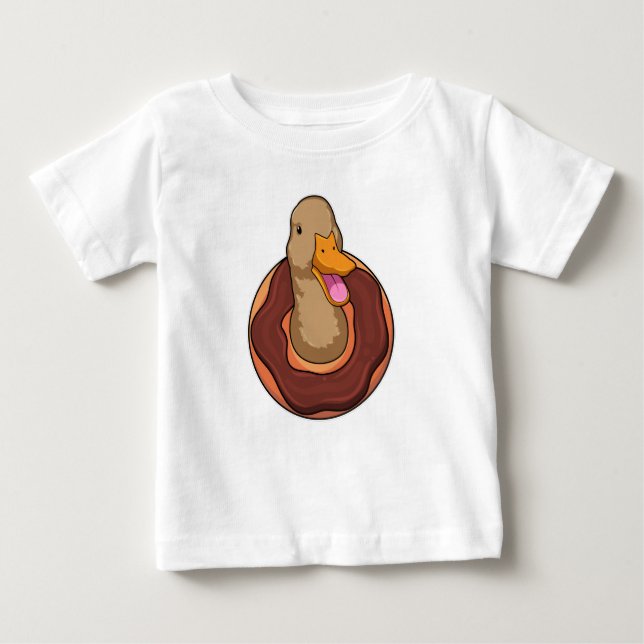 Duck with Donut Baby T-Shirt (Front)
