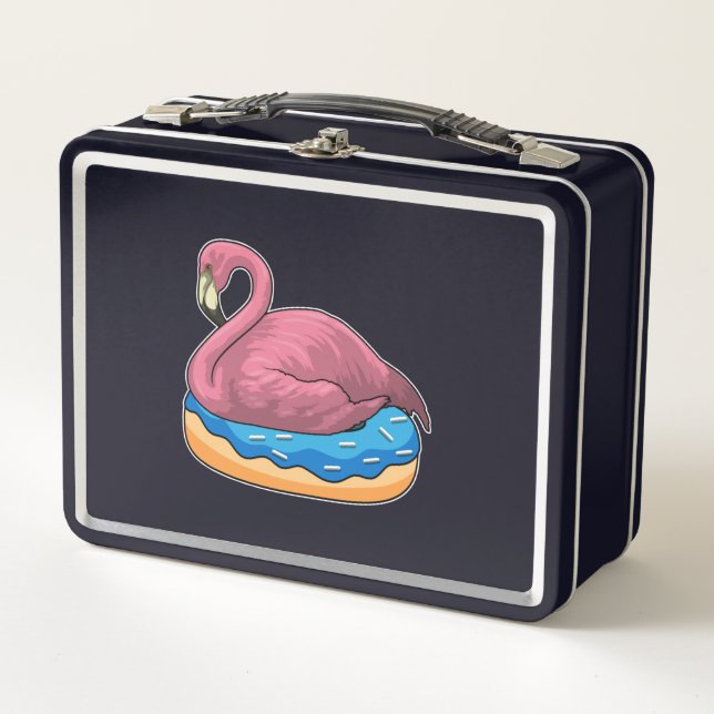 Duck with Donut Metal Lunch Box (Front)