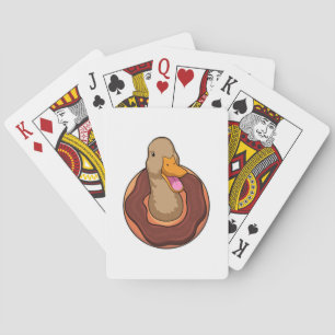 Duck with Donut Poker Cards