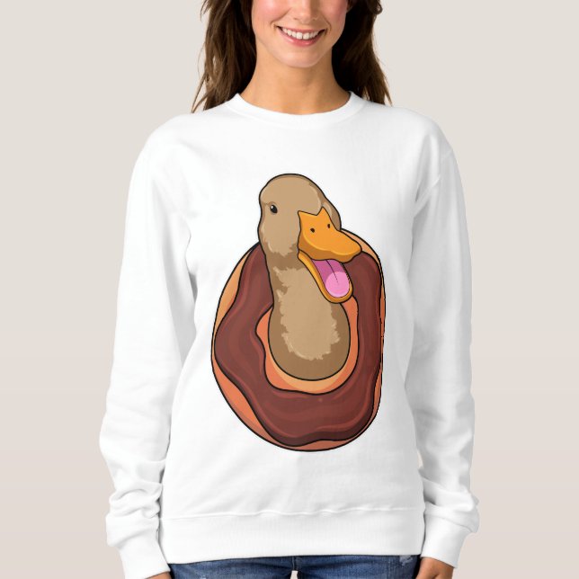 Duck with Donut Sweatshirt (Front)