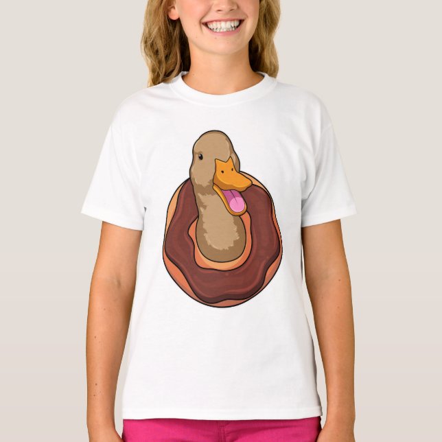 Duck with Donut T-Shirt (Front)