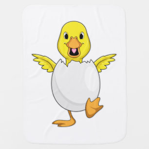 Duck with Egg Baby Blanket