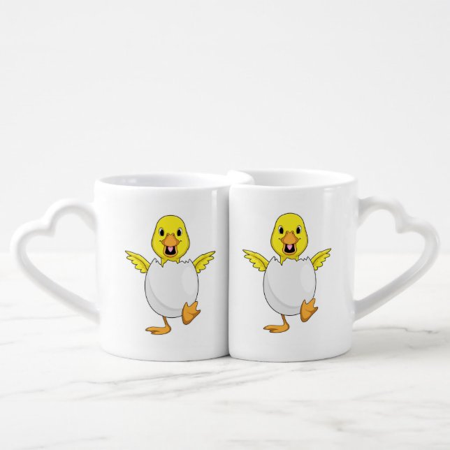 Duck with Egg Coffee Mug Set (Front Nesting)