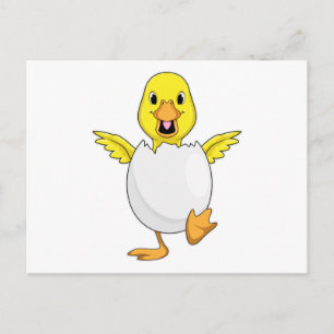 Duck with Egg Postcard