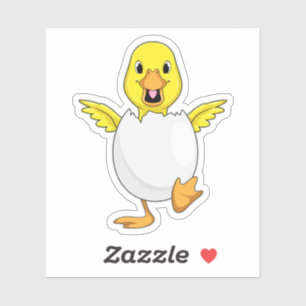Duck with Egg Sticker