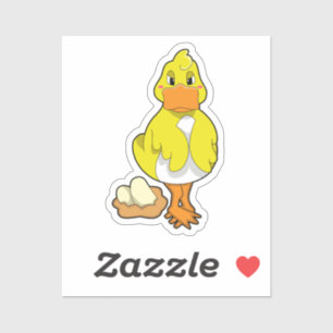 Duck with Eggs Sticker