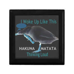 Duck with I Woke Up Like This & Hakuna Matata Text Gift Box