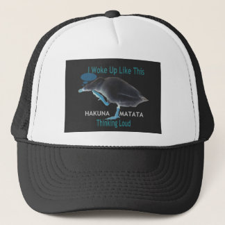 Duck with I Woke Up Like This & Hakuna Matata Text Trucker Hat