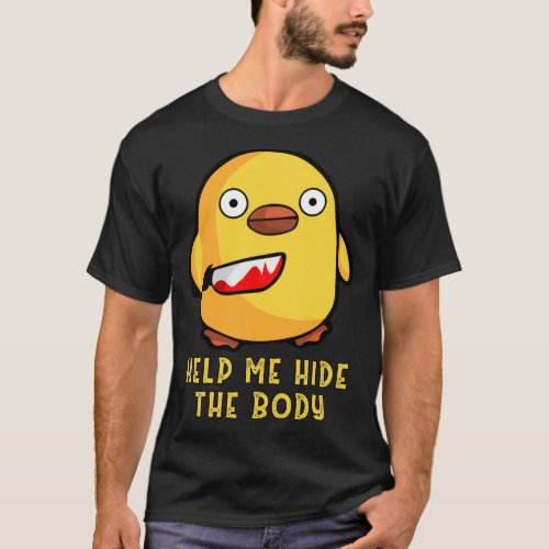 Duck With Knife Tee Cute Murder Funny Help Me Hid