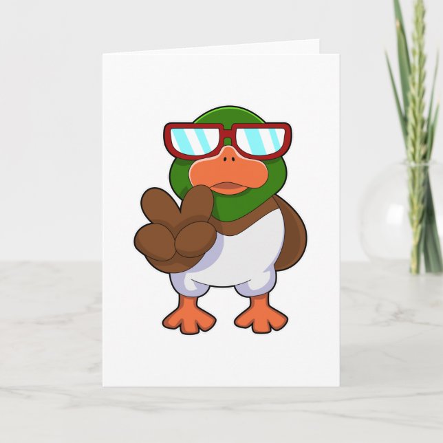 Duck with Sunglasses Card (Front)