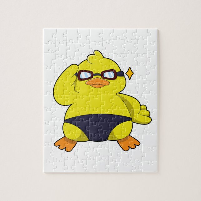 Duck with Sunglasses Jigsaw Puzzle (Vertical)