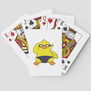 Duck with Sunglasses Poker Cards