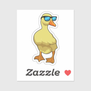 Duck with Sunglasses Sticker