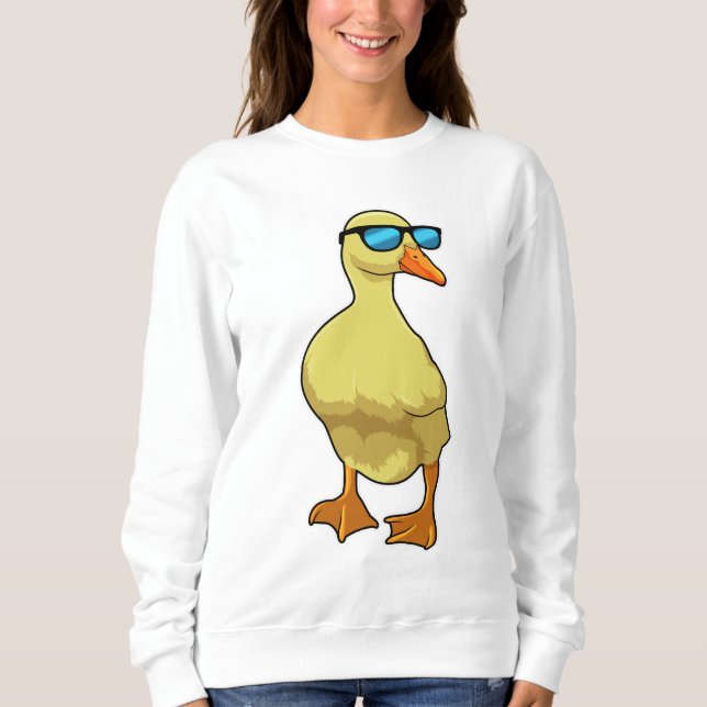 Duck with Sunglasses Sweatshirt (Front)