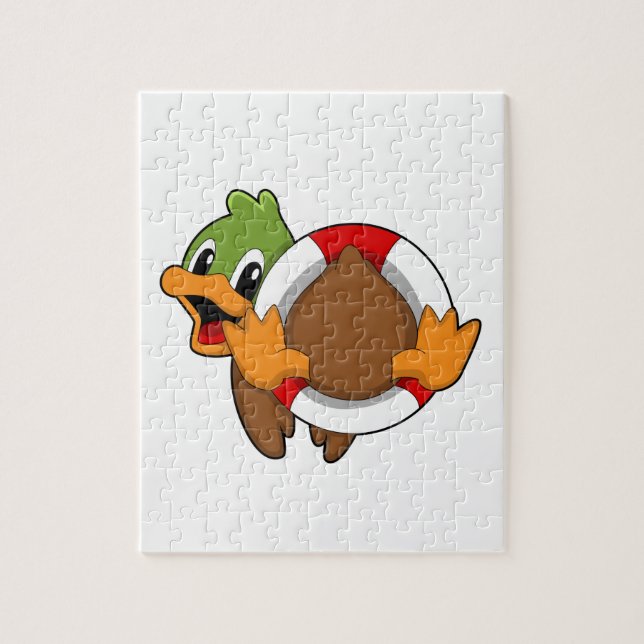 Duck with Swim ring Jigsaw Puzzle (Vertical)