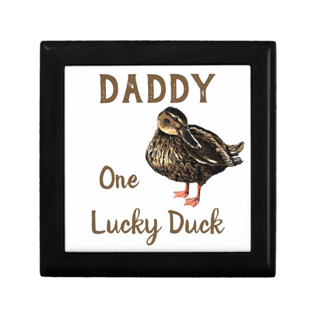 Duck Wooden Jewelry Keepsake Box (Front)