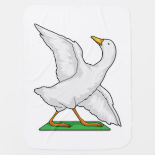 Duck Yoga Meditation Fitness Baby Blanket