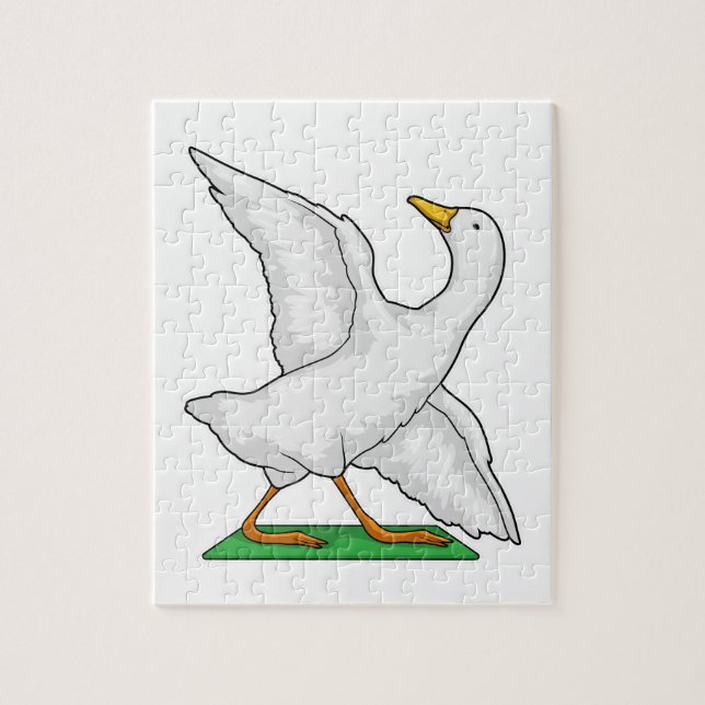 Duck Yoga Meditation Fitness Jigsaw Puzzle (Vertical)