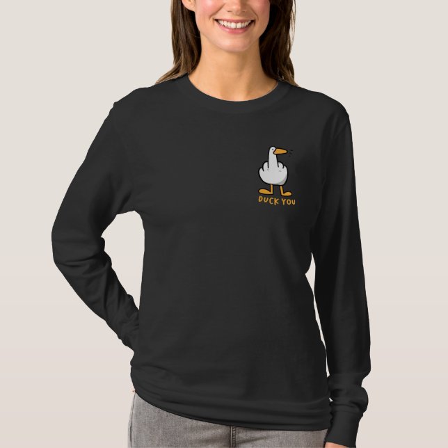 Duck You - Funny Rubber Duck Lover Matching Front  T-Shirt (Front)