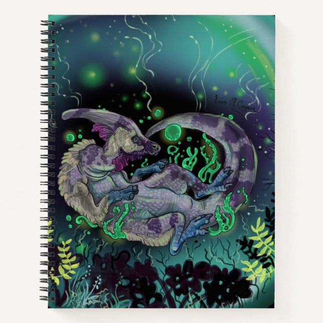 Duckbill Dinosaur Art Notebook (Front)