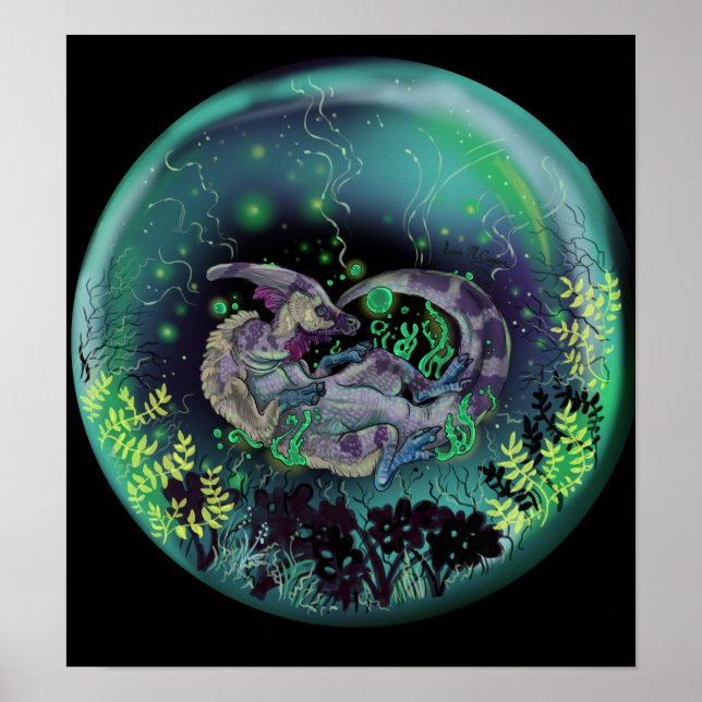 Duckbill Dinosaur Poster (Front)