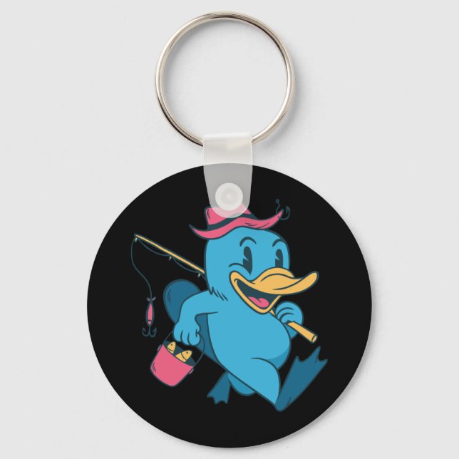 Duckbill Fisherman  Keychain (Front)