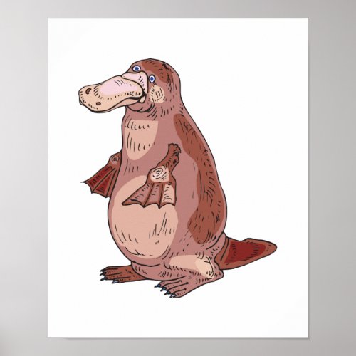 duckbill platypus poster