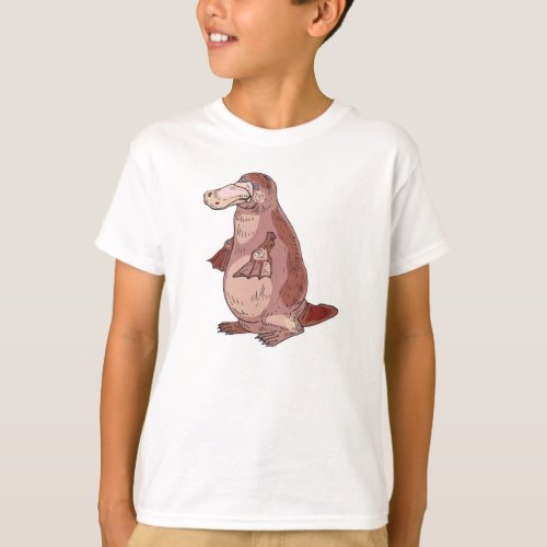 duckbill platypus standing T_Shirt