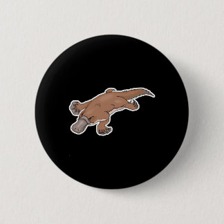 duckbilled platypus pinback button