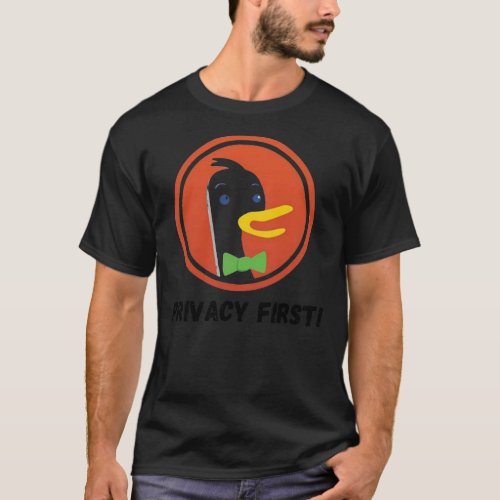 DuckDuckGo Privacy Web Browser For Internet Classi T_Shirt