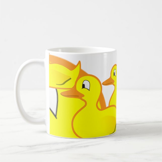 duckie, duckie, duckie, duckie, duckie, duckie,... coffee mug (Left)
