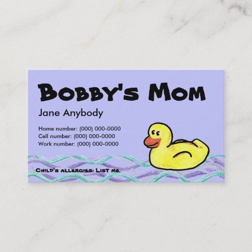 Duckin Along Mom Card