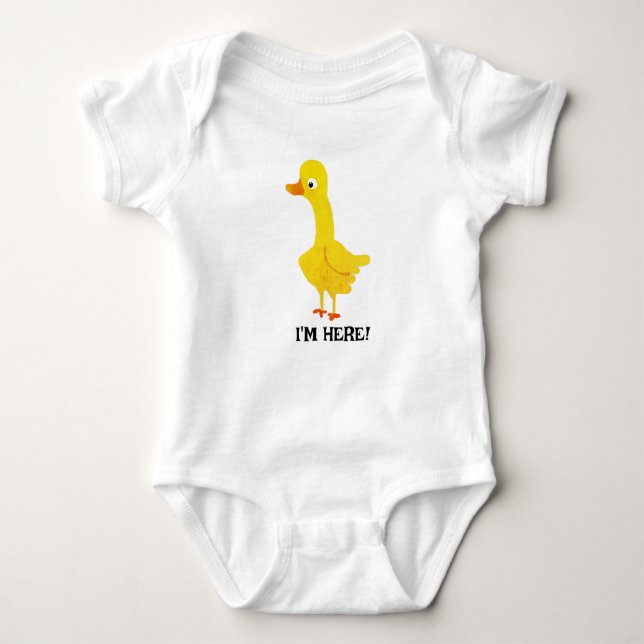 Duckling Baby Bodysuit (Front)