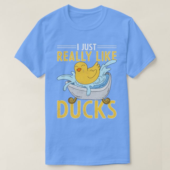 Duckling Bath Toy Ducky Bath Duck Rubber Duck T-Shirt (Design Front)