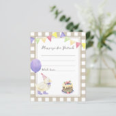 Duckling birthday time capsule message (Standing Front)