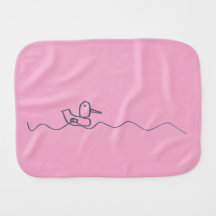 Duckling Burp Cloth Pink