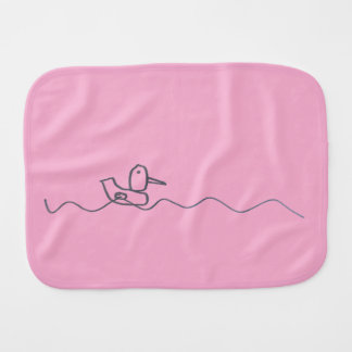 Duckling Burp Cloth Pink
