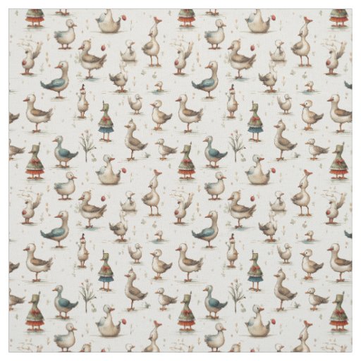 Duckling Delight: Whimsy Duck Fabric